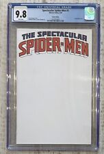 THE SPECTACULAR SPIDER-MEN #1 -Blank Sketch Variant -Marvel Comics 2024 -CGC 9.8 picture