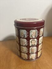 1986 US Presidents Valleybrook Farms Cookie Vintage Collectible Tin Check Inside picture