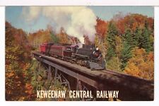 KEWEENAW CENTRAL RAILWAY #29 & Train, Calumet, MI 1961-1971 Postcard Lot of 2 picture