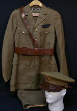 1930's - WWII AAC Army Air Corps Pilots Uniform, Trousers, Sam Browne Belt & Hat picture