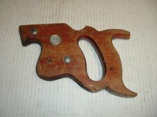 Warranted Superior Hand Saw Handle Vintage Wooden Woodworking Tool picture