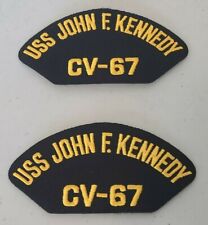 LOT 2  - USS John F. Kennedy CV-67 Patch Military US Navy Ship Big John Carrier picture