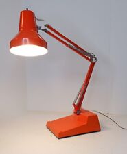 LEDU Vintage Desk Lamp Orange  Wasomark Inc Spring Articulating Arm Sweden? MCM picture