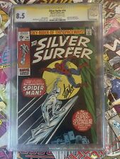 Silver Surfer #14 CGC 8.5 SS✨signed By STAN LEE🌟Spider-Man Vs Silver Surfer💫 picture