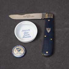 Great Eastern Cutlery GEC 39 Colt Cutter - Blue Linen Micarta picture
