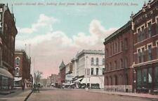 Postcard Second Ave Looking East From Second Street Cedar Rapids Iowa IA  picture