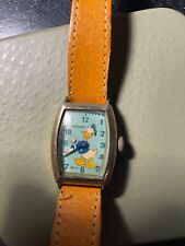 1947 Ingersoll US Time Donald Duck running  Wind Up Wrist Watch Original owner picture