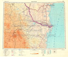 Soviet Russian Topographic Map MONTERREY, MEXICO 1:1M Ed.1950 POSTER PRINT picture