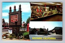 Solvang CA-California, Three Crowns Inn, Advertising, Vintage Souvenir Postcard picture
