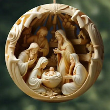 5Pcs Nativity Christmas Tree Pendant Jesus Christ Hanging Ornament New picture