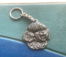 1 Bichon Frise Dog KEY CHAIN Pewter Made in USA picture