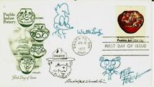 RARE FirstDay Cover Drawings By Walter Lantz Fritz Freleng Rudolph Wendelin COA picture