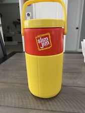 Coleman Slim Jim Thermos Cooler #5590 Red Yellow Wichta USA Rollerblader Skate picture
