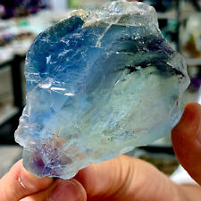 191G Rare transparent blue cubic fluorite mineral crystal sample / China picture