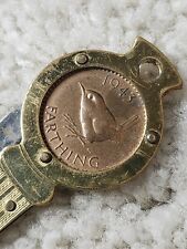 Vintage Pocket Knife by Richards Sheffield England - 1943 LUCKY FARTHING - USED picture