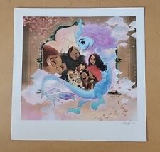 Disney Raya and the Last Dragon Signed Print by Xiao Qing Chen picture
