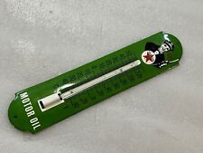 12in Texaco Porcelain Thermometer SIGN Oil Gas Gasoline Not working picture