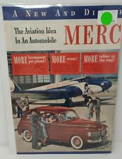 Vintage 1940's Print Advertisement Ad 1941 Mercury United Air Lines Plane  picture