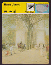 HENRY JAMES Author Writer Washington Square Art 1979 STORY OF AMERICA CARD 24-15 picture