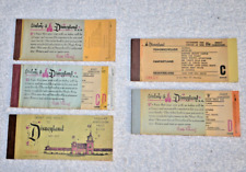 LOT- Vintage 1960s Disneyland Adult Ticket Coupon Book Booklet Lot picture
