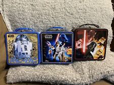 3 Star Wars Lunch Tin Box Co Episode IV A New Hope R2-D2 And The Empire Mini picture