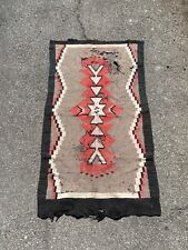 Vintage Antique Navajo Rug, Very Distressed 69x38 picture