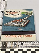 Giant  Feature Matchbook  Municipal Pier. St. Petersburg, FL  gmg   Unstruck picture