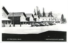 STREET SCENE antique real photo postcard rppc WESTWOOD CALIFORNIA CA 1940s picture