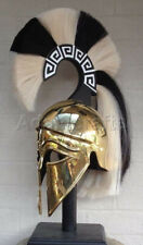 Medieval Wearable Greek Corinthian Helmet 18 gauge Steel Copper Coated Costume picture