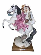 Capodimonte  Giuseppe Armani Sculpture 1983  Signed 625 C  Couples on Horse Rare picture