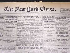 1928 SEPTEMBER 2 NEW YORK TIMES - 85,265 SEE YANKEES WIN TWICE - NT 5355 picture