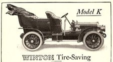 1906 WINTON MODEL K MOTOR CAR AUTOMOBILE & PEERLESS VINTAGE ADVERTISEMENT Z351 picture