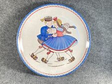 Vintage Waechtersbach Dancing Boy Girl Plate Made in West Western Germany 12