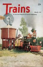 1947-3, MARCH TRAINS MAGAZINE VOLUME 7, NUMBER 5. FULL OF GREAT PICS & ADS 1947 picture