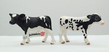Schleich Holstein Calves 2015 Bull #13798 & 2007 Heifer HTF picture
