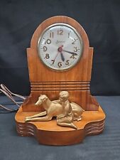 ANTIQUE Art Deco Bronze Figural Statue Master Crafters Sessions Clock- Works picture