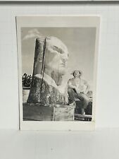 Postcard RPPC Sculpture Crazy Horse Artist Korczak Ziolkowski  c1955 A27 picture