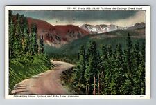 CO-Colorado, Mt. Evans from Chicago Creek Road, Vintage Postcard picture