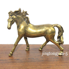 Brass Horse Figurine Statue House Office Table Decoration Animal Figurines Toys picture