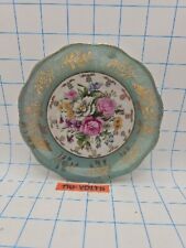 VTG Royal Halsey Saucer Only Very Fine China Lusterware Roses Gold Gilded  picture