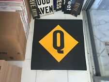 24X25 VINTAGE Q LINE NY URBAN COLLECTIBLE NY NYC SUBWAY ROLL SIGN ROUTE WALL ART picture