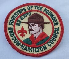 1982 Expo Footsteps of the Founder Hudson-Hamilton Council Boy Scouts Patch BSA picture