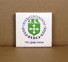 Vintage Inter Continental Rio Hotel Brazil Full 30 Strike Advertising Matchbook picture