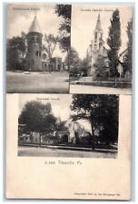 Titusville Pennsylvania PA Postcard Presbyterian Episcopal German Church c1905 picture
