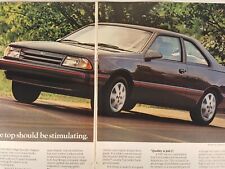 Print Ad Ford Tempo Sport GL 1986 Vintage Advertising from Nat Geo Magazine picture