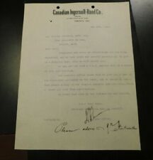 1921 CANADIAN INGERSOLL-RAND CO VINTAGE LETTERHEAD   e1276XST1 picture