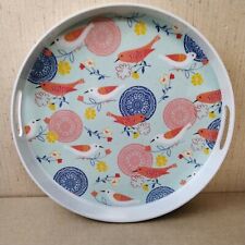 Spring Medallion Bird Edged Tray picture