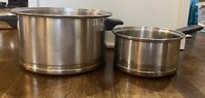 Vintage Lifetime 10” and 8” 18-8 Stainless Steel Pots picture