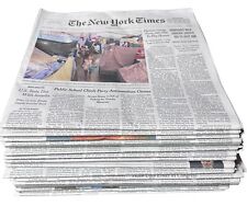 The New York Times Newspaper LOT/14 May 9 10 11 12 13 14 15 16 17 18 19 20 21 22 picture