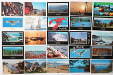 MAINE Lot 25 Postcards Unused Scenic ME View Coast Cards Standard Size Post Card picture